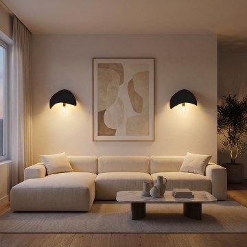 Brilagi - 2er-Set Wandleuchte WABI SABI, 1x E14/40W/230V, schwarz
