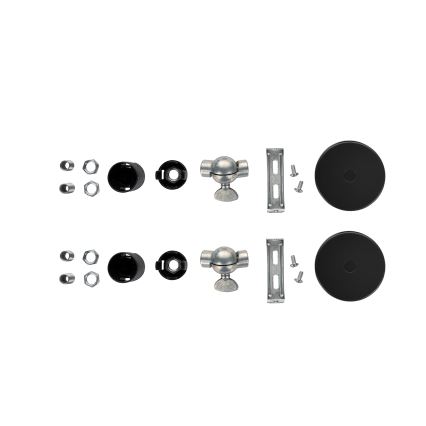 Brilagi - 2er-Set Wandleuchte WABI SABI 1xE14/40W/230V grau