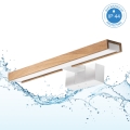 Brilagi - 3-in-1 LED-Badspiegelleuchte WOODY MIRROR LED/8W/230V 40 cm IP44 weiß/Eiche