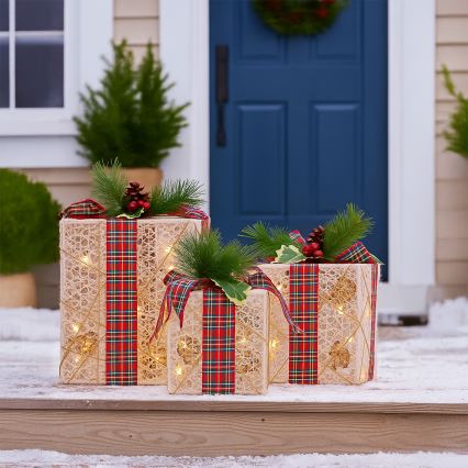 Brilagi – 3er-Set LED-Außen-Weihnachtsdekoration, LED/230V, IP44 – Geschenkideen