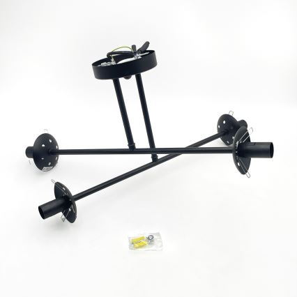 Brilagi - Anbau-Deckenleuchte MALIVA 4xE14/15W/230V schwarz/klar