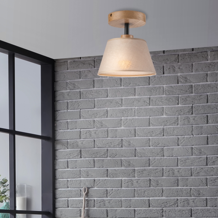 Brilagi - Anbauleuchte ANTHONY 1xE14/60W/230V Eiche/beige