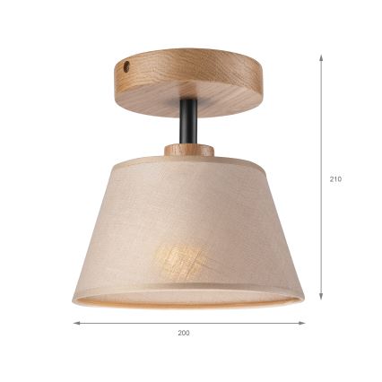 Brilagi - Anbauleuchte ANTHONY 1xE14/60W/230V Eiche/beige