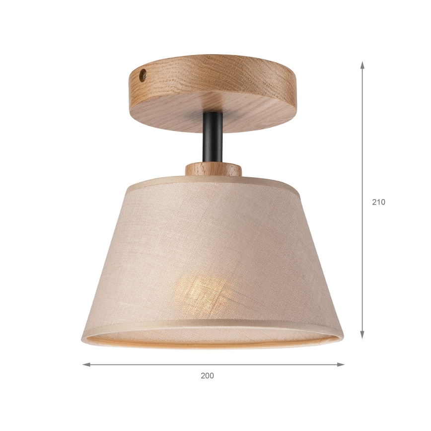 Brilagi - Anbauleuchte ANTHONY 1xE14/60W/230V Eiche/beige