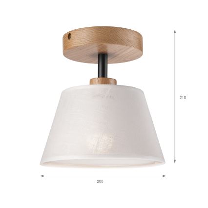 Brilagi - Anbauleuchte ANTHONY 1xE14/60W/230V Eiche/weiß