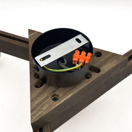 Brilagi - Anbauleuchte ANTHONY 3xE14/40W/230V Eiche/weiß