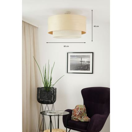 Brilagi - Anbauleuchte ARIZONA BOHO 1xE27/15W/230V d 60 cm beige