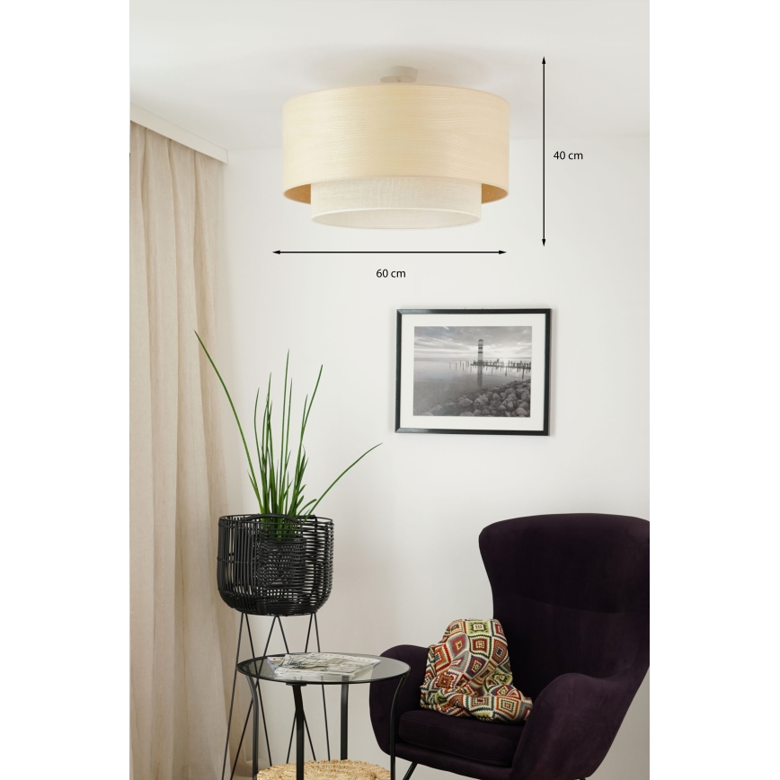 Brilagi - Anbauleuchte ARIZONA BOHO 1xE27/15W/230V d 60 cm beige