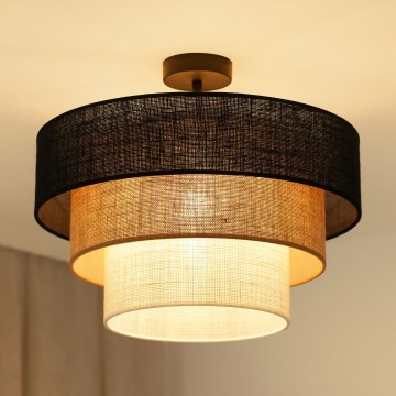 Brilagi - Anbauleuchte ASPEN LUNETA 1xE27/15W/230V d 45 cm schwarz/beige/cremefarben
