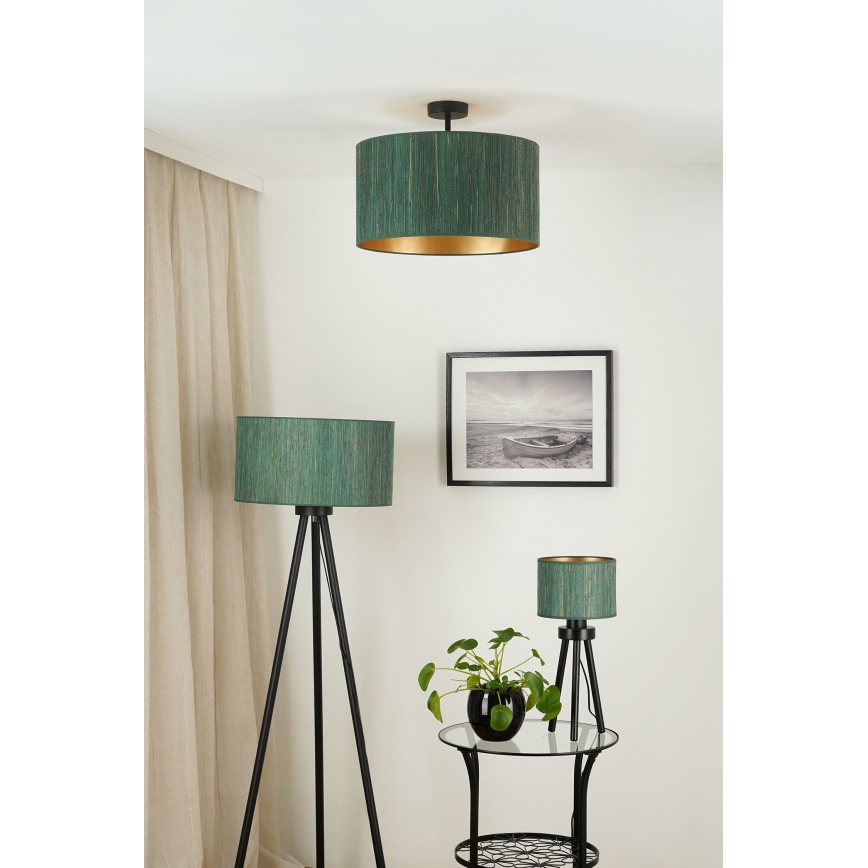 Brilagi - Anbauleuchte BOSTON ROLLER 1xE27/15W/230V d 45 cm Stroh grün/golden