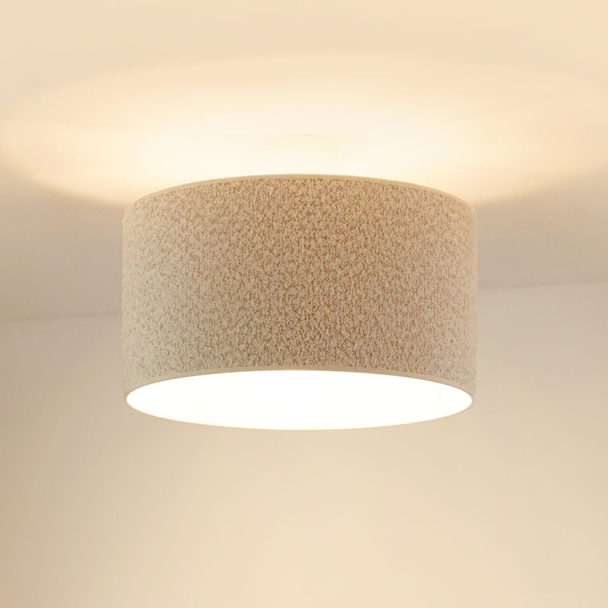 Brilagi - Anbauleuchte BOUCLE ROLLER 1xE27/15W/230V d 45 cm cremefarben