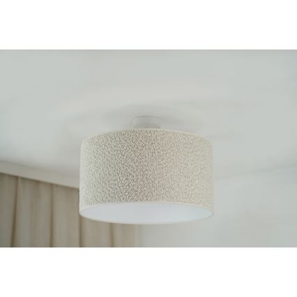 Brilagi - Anbauleuchte BOUCLE ROLLER 1xE27/15W/230V d 45 cm cremefarben