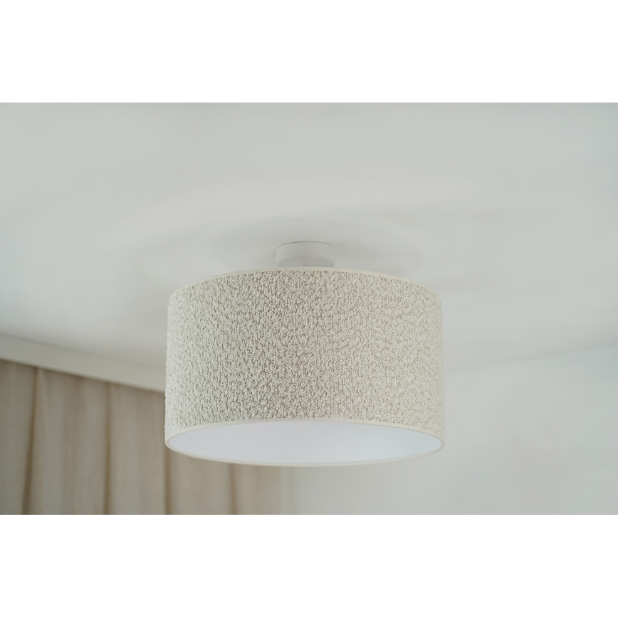 Brilagi - Anbauleuchte BOUCLE ROLLER 1xE27/15W/230V d 45 cm cremefarben