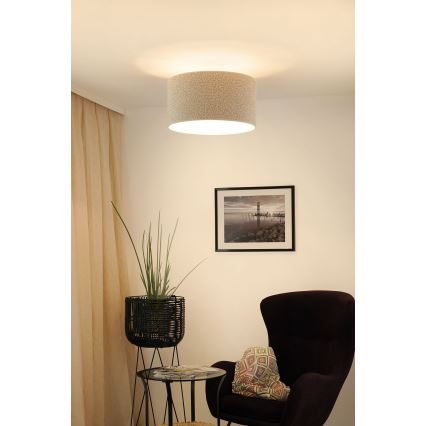 Brilagi - Anbauleuchte BOUCLE ROLLER 1xE27/15W/230V d 45 cm cremefarben