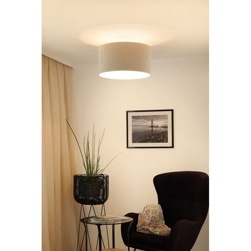 Brilagi - Anbauleuchte BOUCLE ROLLER 1xE27/15W/230V d 45 cm cremefarben