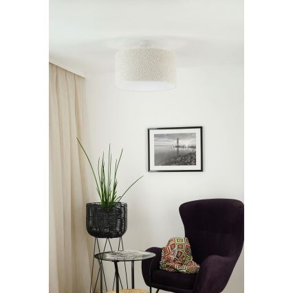 Brilagi - Anbauleuchte BOUCLE ROLLER 1xE27/15W/230V d 45 cm cremefarben