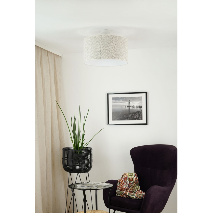 Brilagi - Anbauleuchte BOUCLE ROLLER 1xE27/15W/230V d 45 cm cremefarben