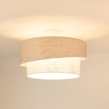 Brilagi - Anbauleuchte DOVER SHINE 1xE27/15W/230V d 50 cm grau/cremefarben