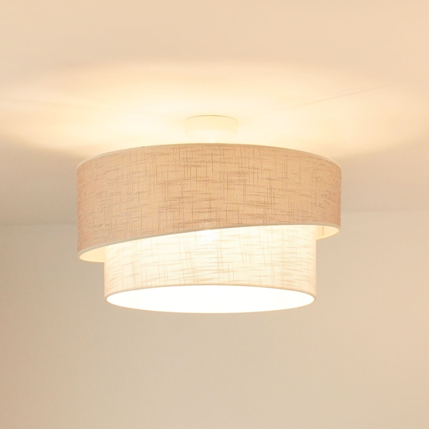 Brilagi - Anbauleuchte DOVER SHINE 1xE27/15W/230V d 50 cm grau/cremefarben
