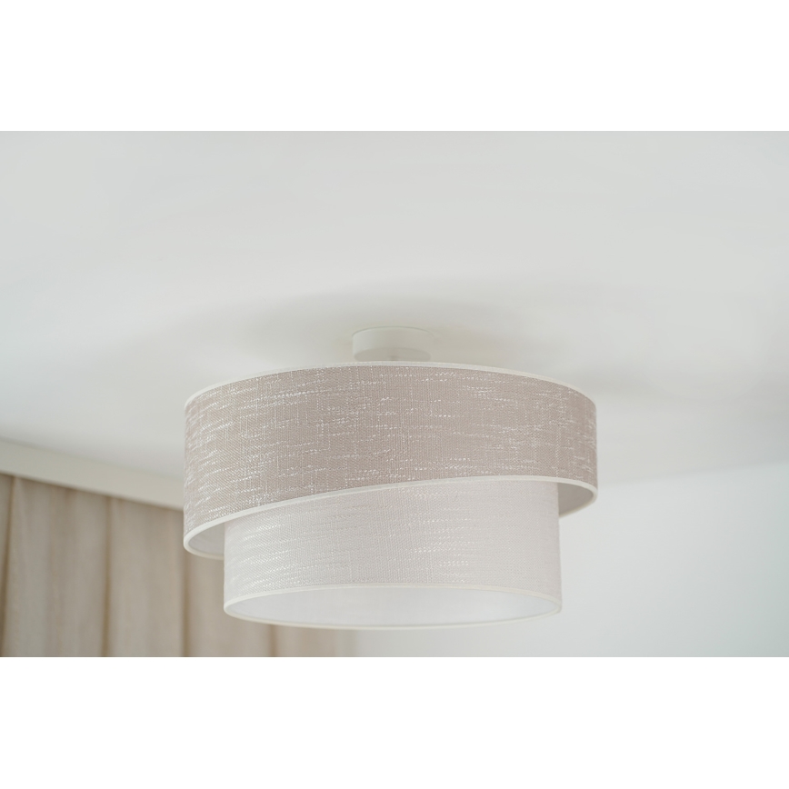 Brilagi - Anbauleuchte DOVER SHINE 1xE27/15W/230V d 50 cm grau/cremefarben