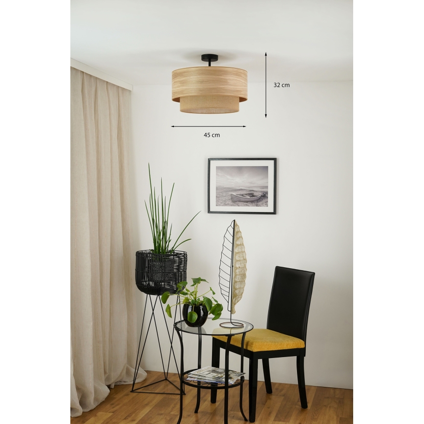 Brilagi - Anbauleuchte MONTANA BOHO 1xE27/15W/230V d 45 cm braun