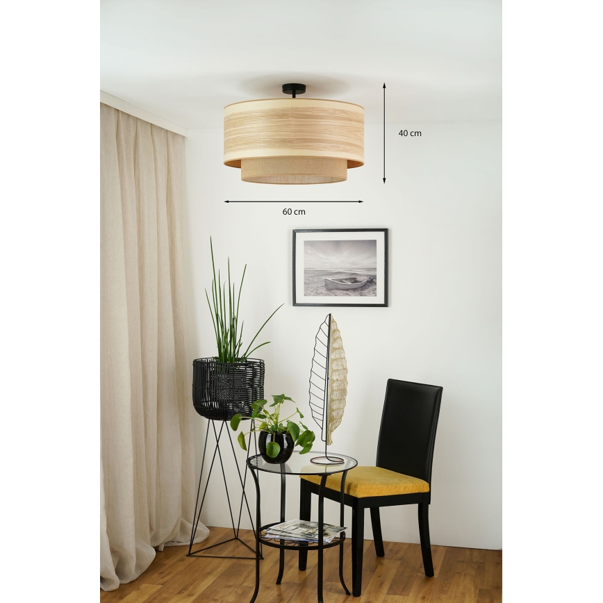 Brilagi - Anbauleuchte MONTANA BOHO 1xE27/15W/230V d 60 cm braun