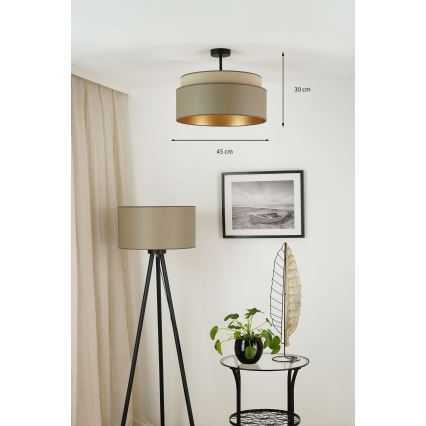 Brilagi - Anbauleuchte OREGON VEGE 1xE27/15W/230V d 45 cm grau