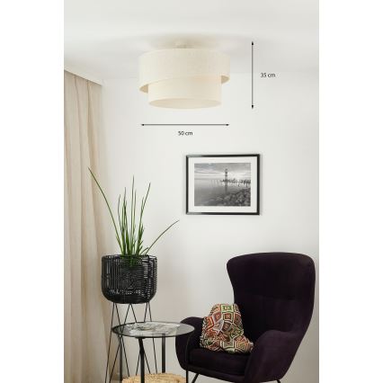 Brilagi - Anbauleuchte SHINE 1xE27/15W/230V d 50 cm cremefarben