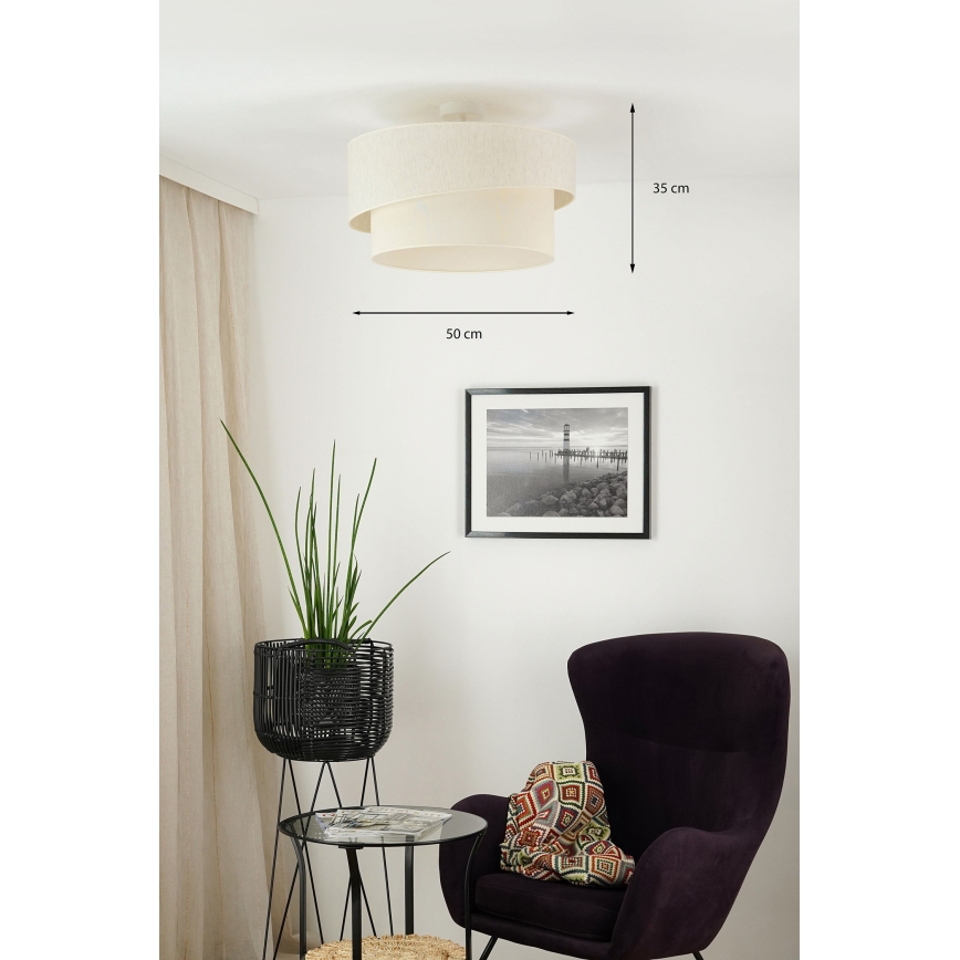 Brilagi - Anbauleuchte SHINE 1xE27/15W/230V d 50 cm cremefarben