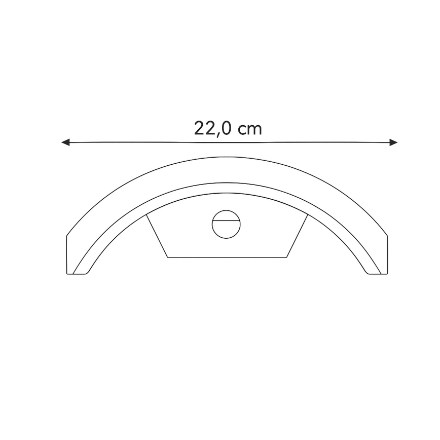 Brilagi - LED Außenwandleuchte mit Sensor ARCELO LED/8W/230V IP54