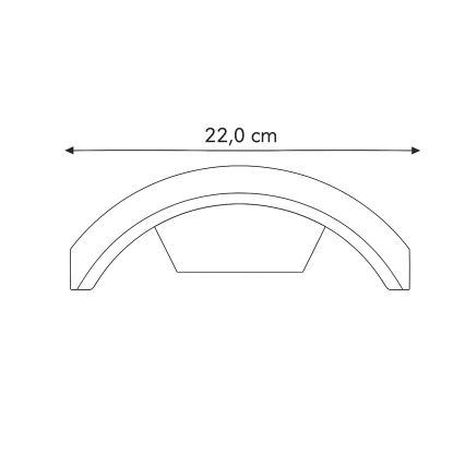 Brilagi - LED Außenleuchte mit Sensor ARCELO LED/9W/230V 50 cm IP54