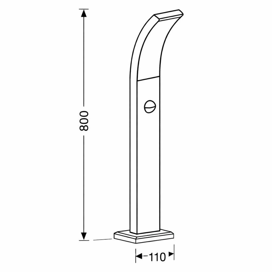 Brilagi - LED Außenleuchte mit Sensor ARCELO LED/9W/230V 80 cm IP44