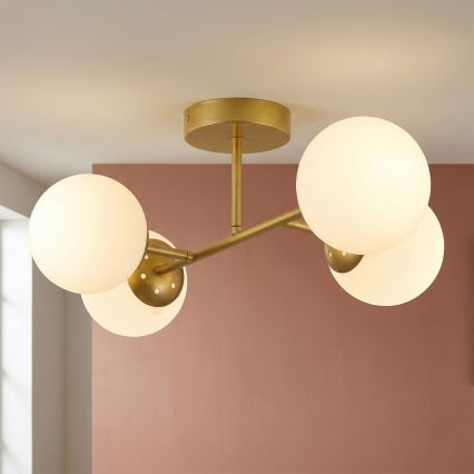 Brilagi - Aufbau-Deckenleuchte MALONY 4xE14/20W/230V goldfarben