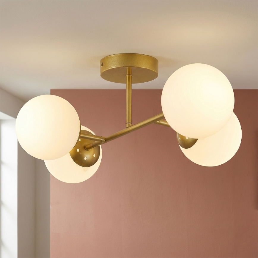 Brilagi - Aufbau-Deckenleuchte MALONY 4xE14/20W/230V goldfarben
