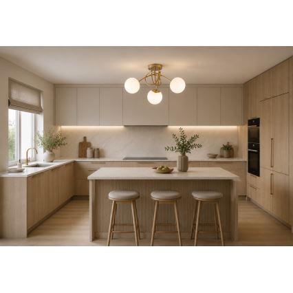 Brilagi - Aufbau-Deckenleuchte MILO 3xE27/60W/230V gold
