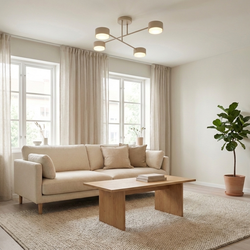 Brilagi - Aufbau-Deckenleuchte MONO 4xGX53/12W/230V beige