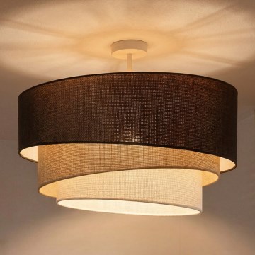 Brilagi - Aufbau-Deckenleuchte TRIO 3xE27/60W/230V, Durchmesser 60 cm, braun/beige/weiß