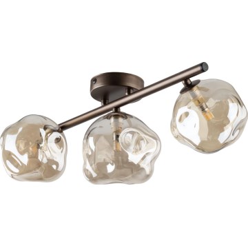 Brilagi - Aufbau-Deckenleuchte VULCANO 3xG9/8W/230V braun/rauchbeige