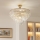 Brilagi - Aufbau-Kronleuchter CRYSTAL 5xE14/40W/230V golden