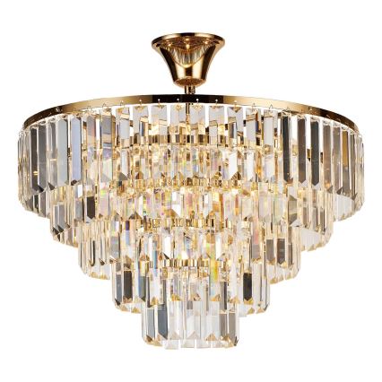 Brilagi - Aufbau-Kronleuchter CRYSTAL 5xE14/40W/230V golden