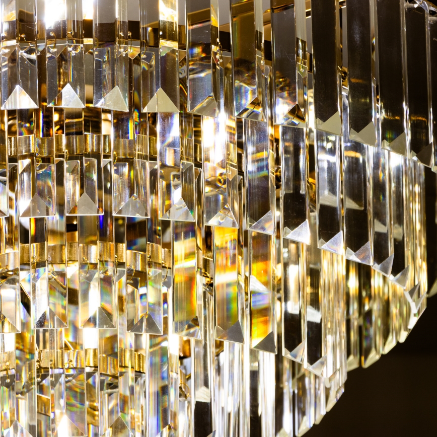 Brilagi - Aufbau-Kronleuchter CRYSTAL 5xE14/40W/230V golden