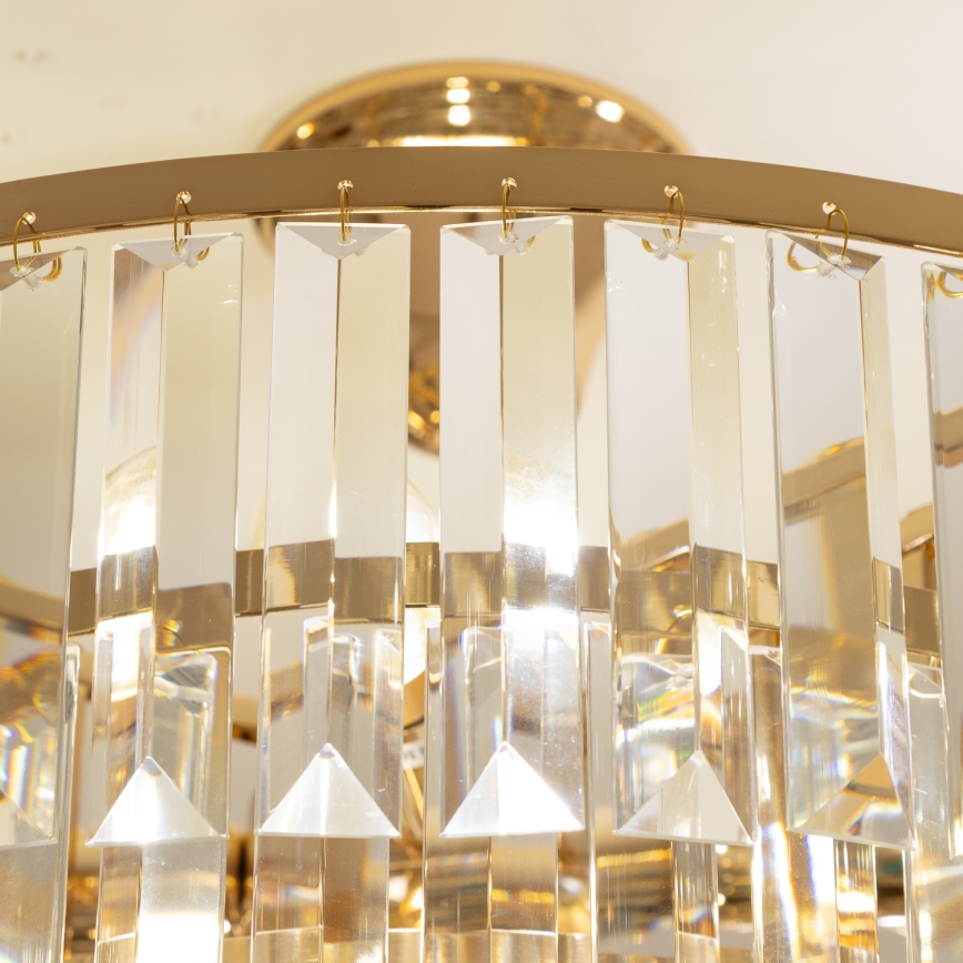 Brilagi - Aufbau-Kronleuchter CRYSTAL 5xE14/40W/230V golden
