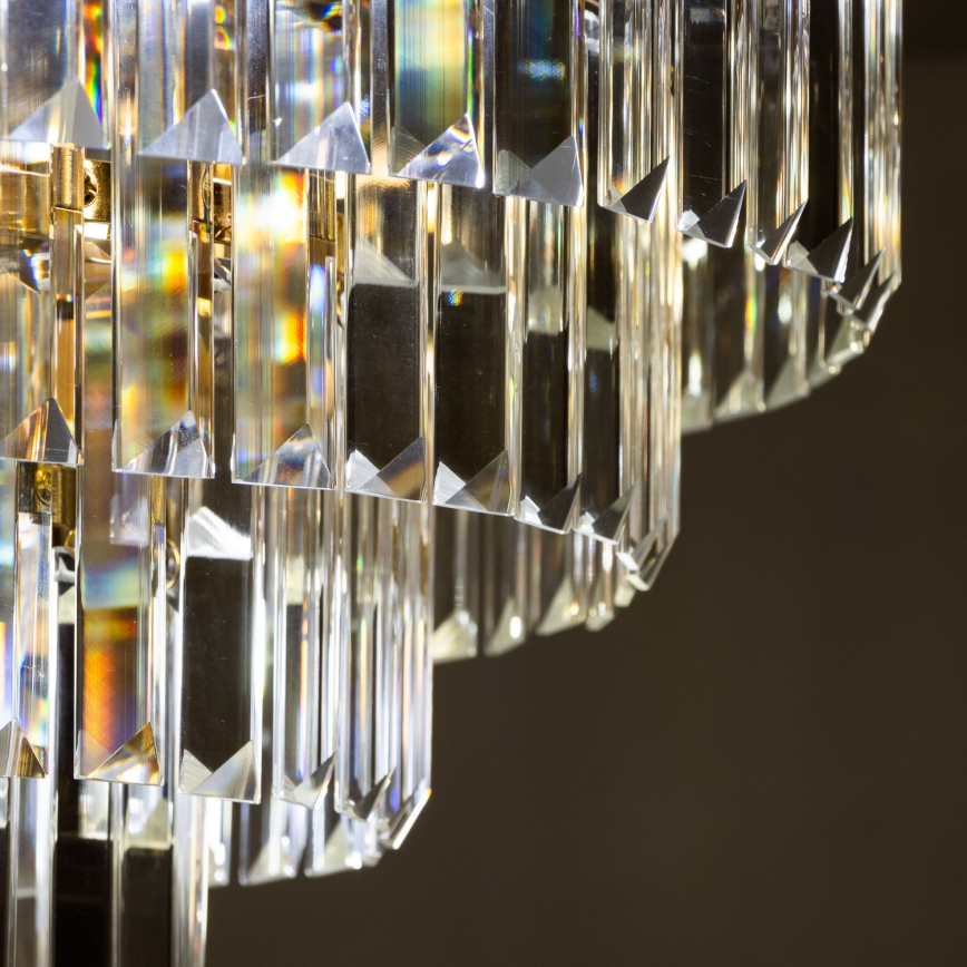 Brilagi - Aufbau-Kronleuchter CRYSTAL 5xE14/40W/230V golden