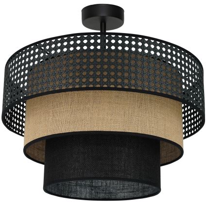 Brilagi - Aufbauleuchte DAKOTA LUNETA 1xE27/15W/230V d 45 cm schwarz/beige