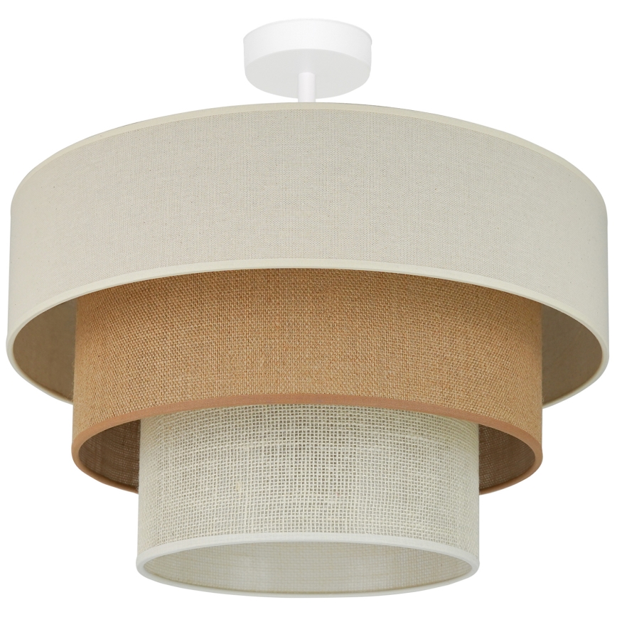 Brilagi - Aufbauleuchte DENVER LUNETA 1xE27/15W/230V d 45 cm beige/braun/cremefarben