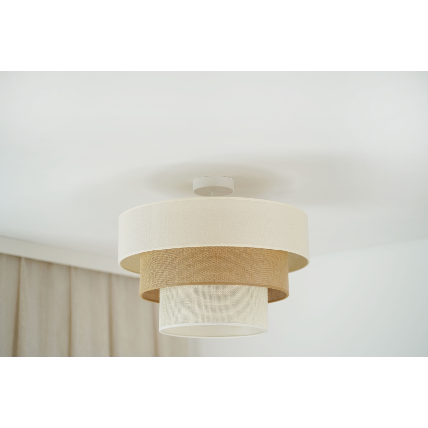 Brilagi - Aufbauleuchte DENVER LUNETA 1xE27/15W/230V d 45 cm beige/braun/cremefarben