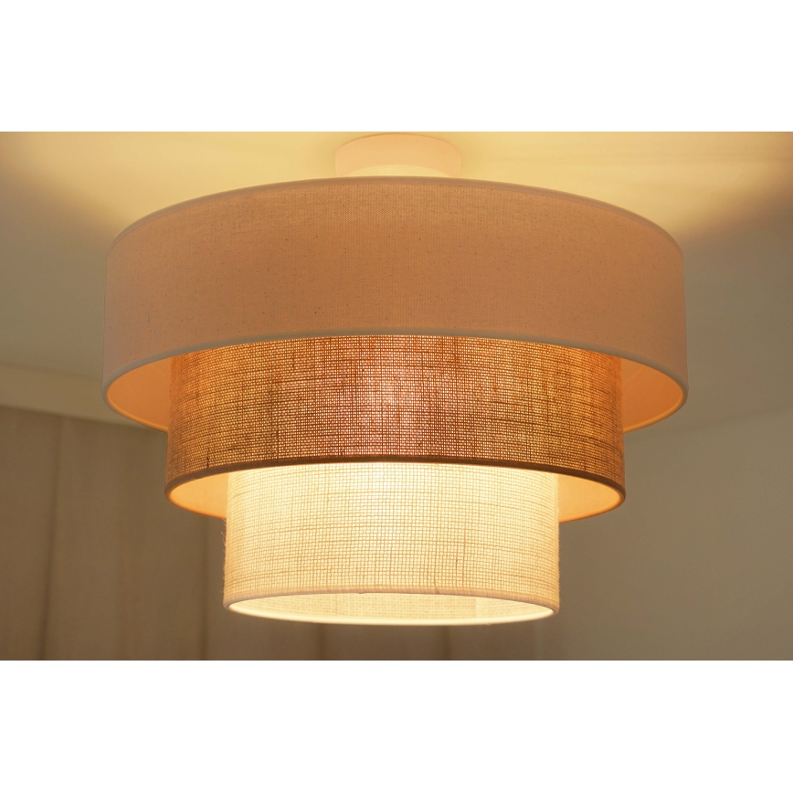 Brilagi - Aufbauleuchte DENVER LUNETA 1xE27/15W/230V d 45 cm beige/braun/cremefarben