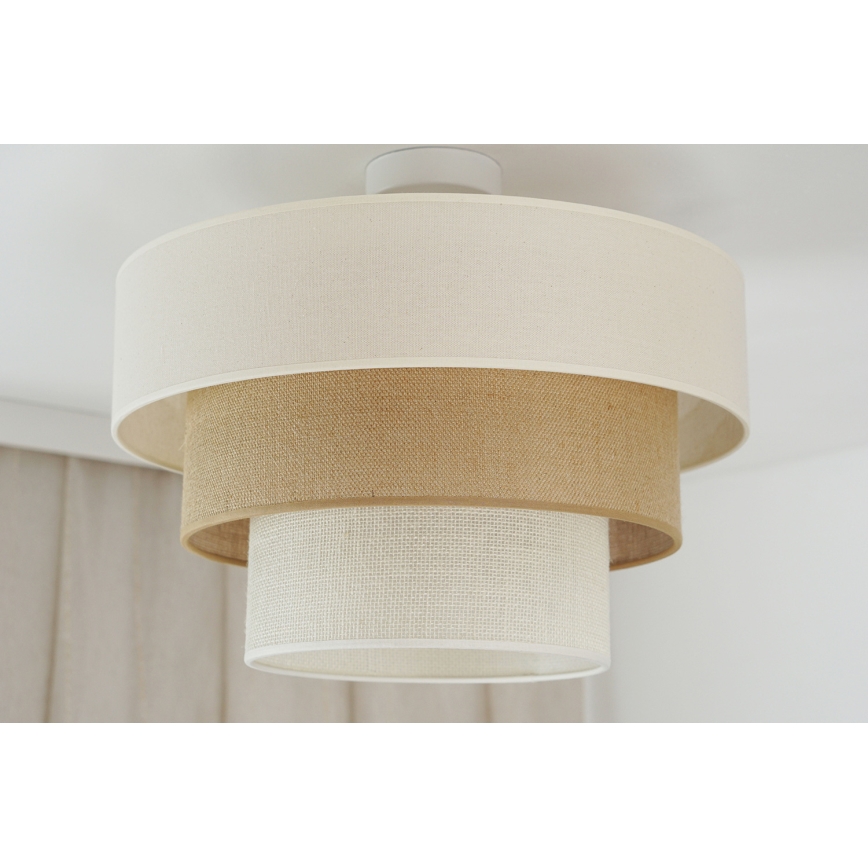 Brilagi - Aufbauleuchte DENVER LUNETA 1xE27/15W/230V d 45 cm beige/braun/cremefarben