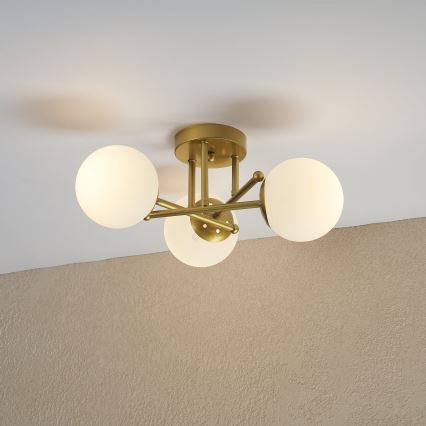 Brilagi - Aufbauleuchte MALIVA 3xE14/15W/230V gold/weiß