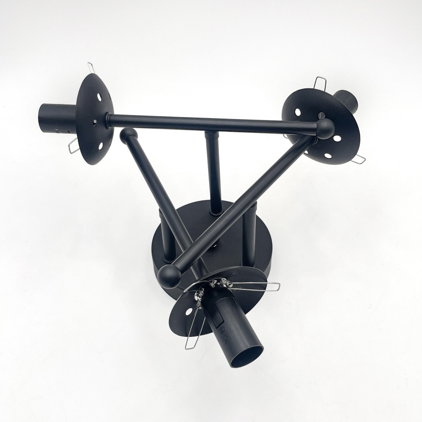 Brilagi - Aufbauleuchte MALIVA 3xE14/15W/230V schwarz/klar